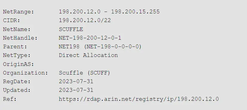 Our IPv6 Range WHO.IS